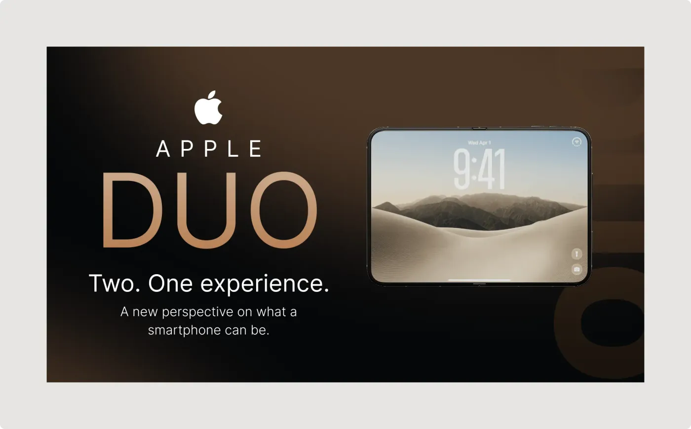Smartphone product presentation slide for Figma with cinematic phone imagery and bold typography