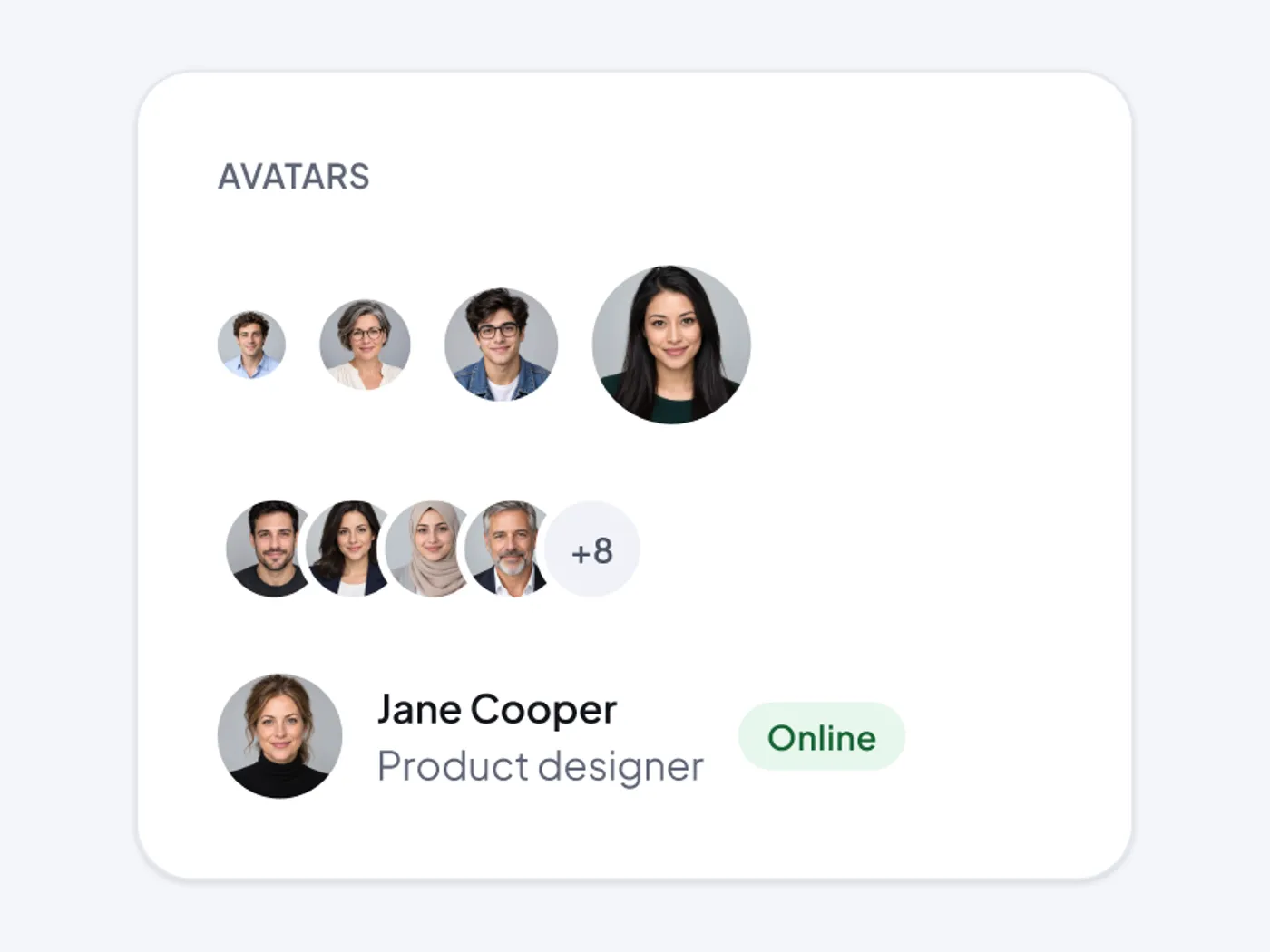 Avatar and Avatar Group UI for Figma