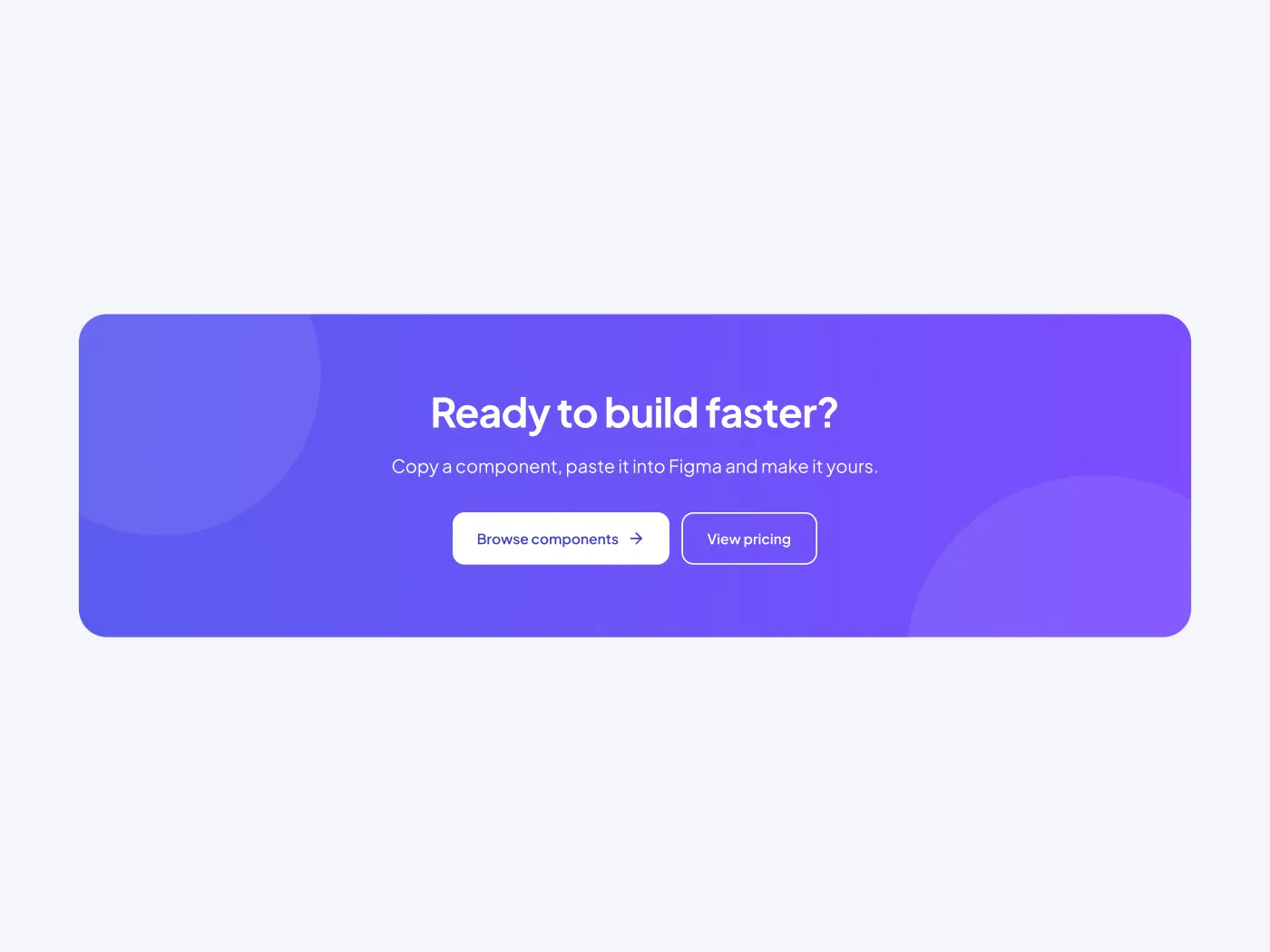 Call to Action Banner UI for Figma