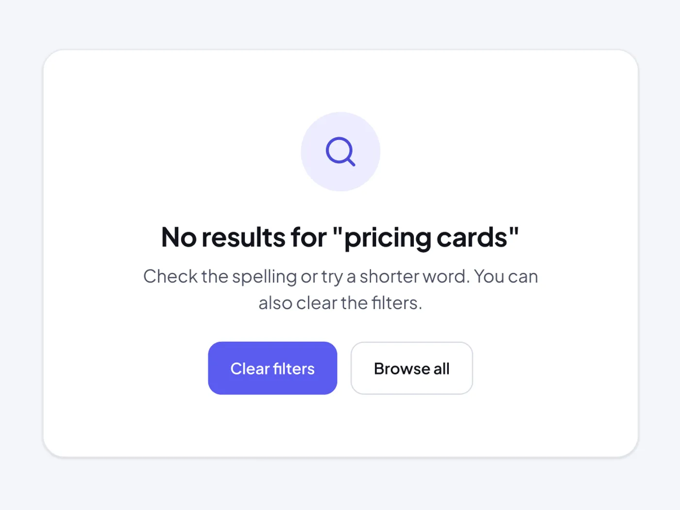 Empty State No Results UI for Figma