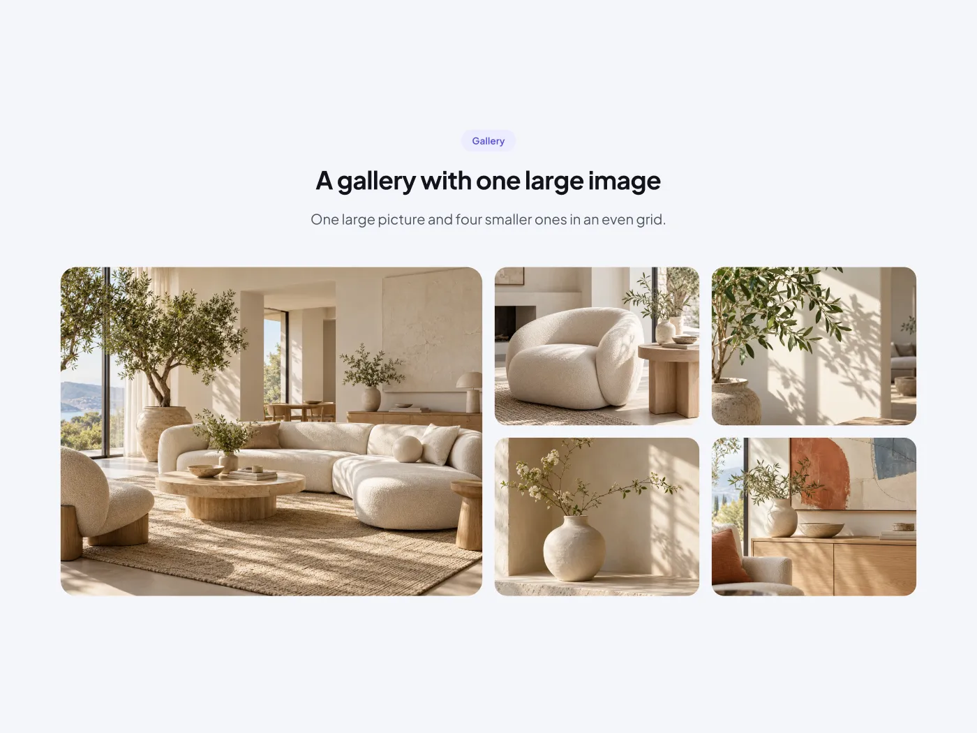 Image Gallery Grid UI for Figma