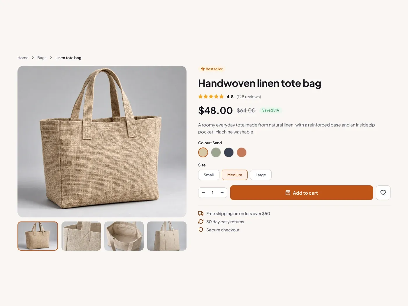 Premium Product Detail Page UI for Figma