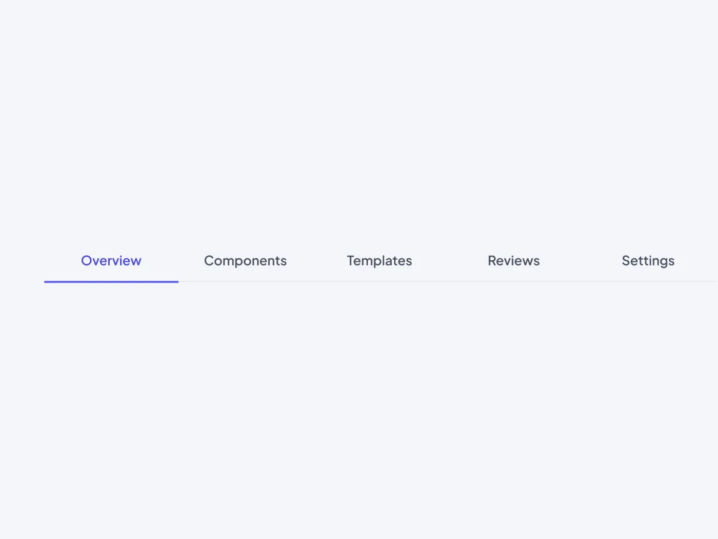 Underline Tabs UI for Figma