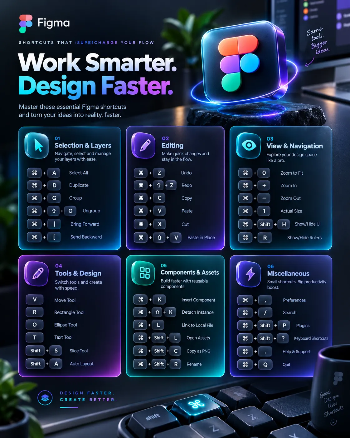 Cover image for the guide on Figma time-saving shortcuts