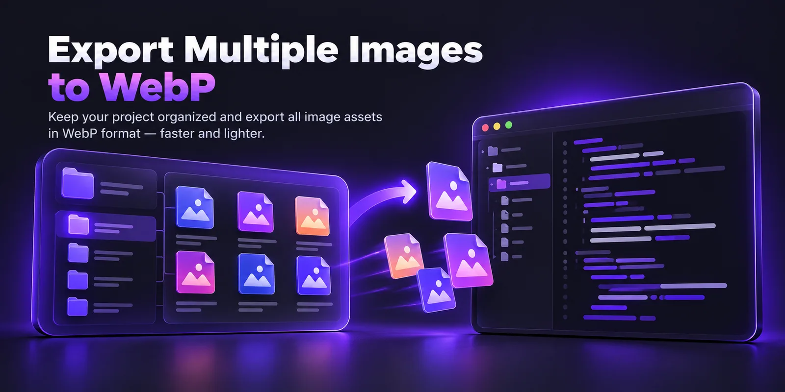 Batch export many Figma layers to WebP into organised folders