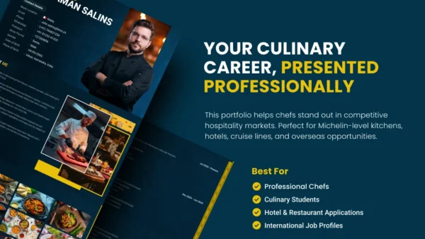 personal chef portfolio design figma file