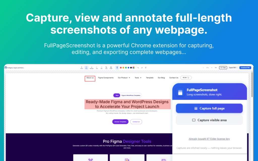 Full page screenshot of a long webpage captured with the FullPageScreenshot Chrome extension