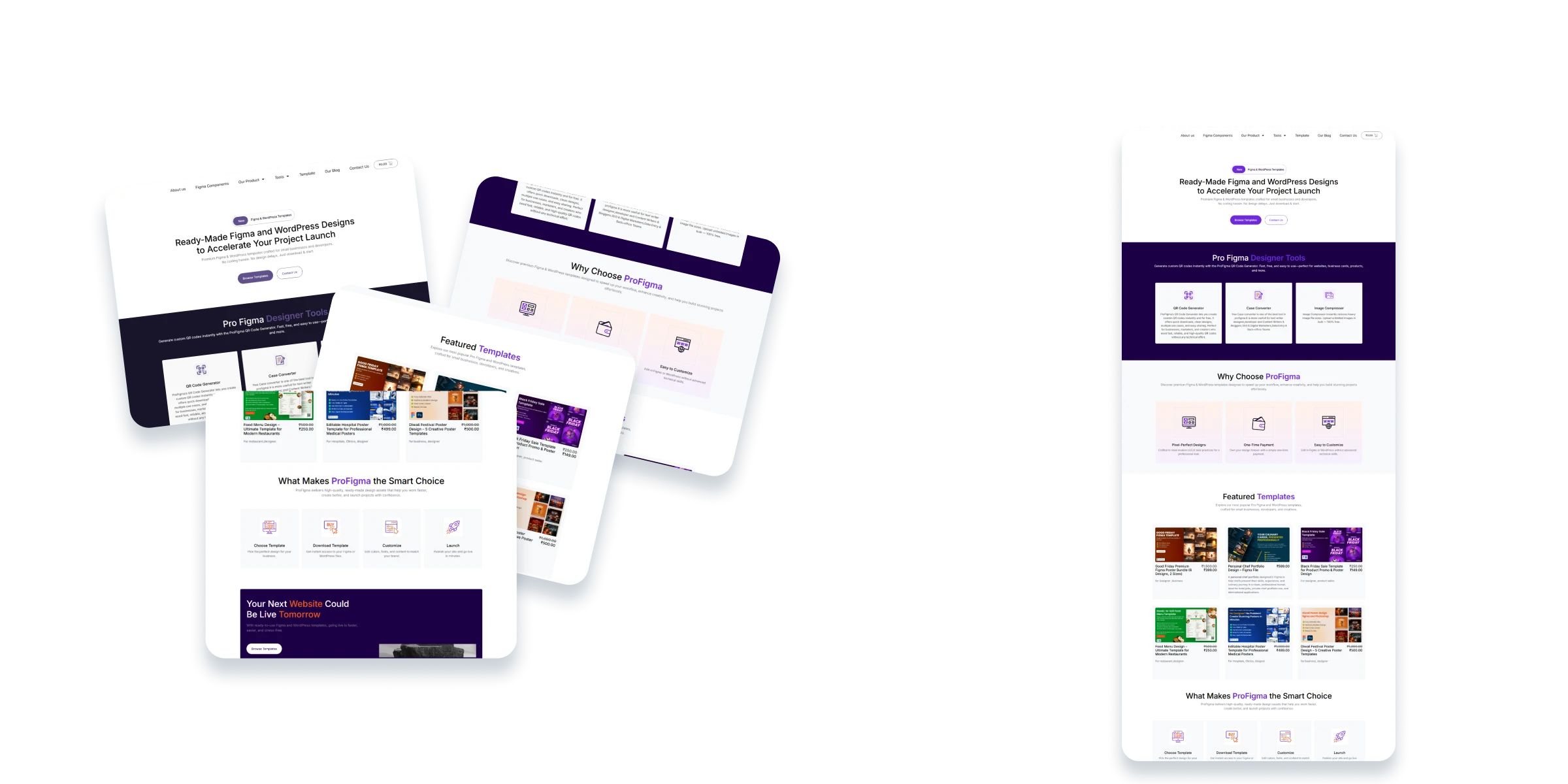 Six separate screenshots of a webpage replaced by one complete full page capture